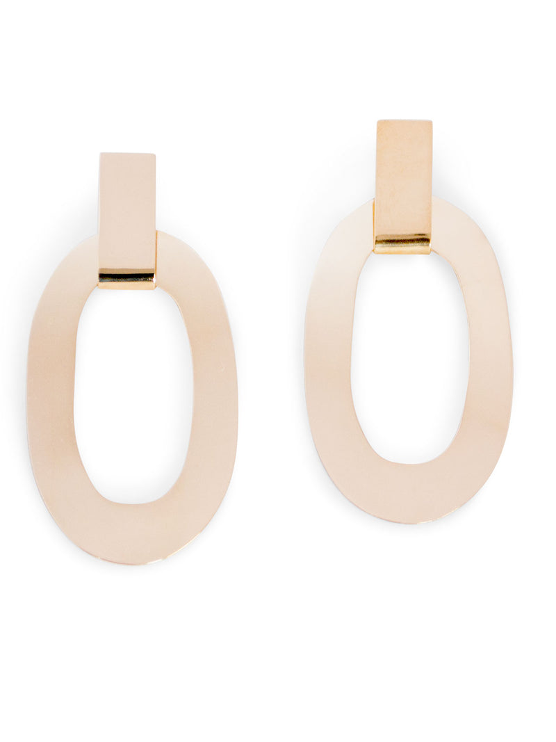 Suspended Oval Modular Earrings