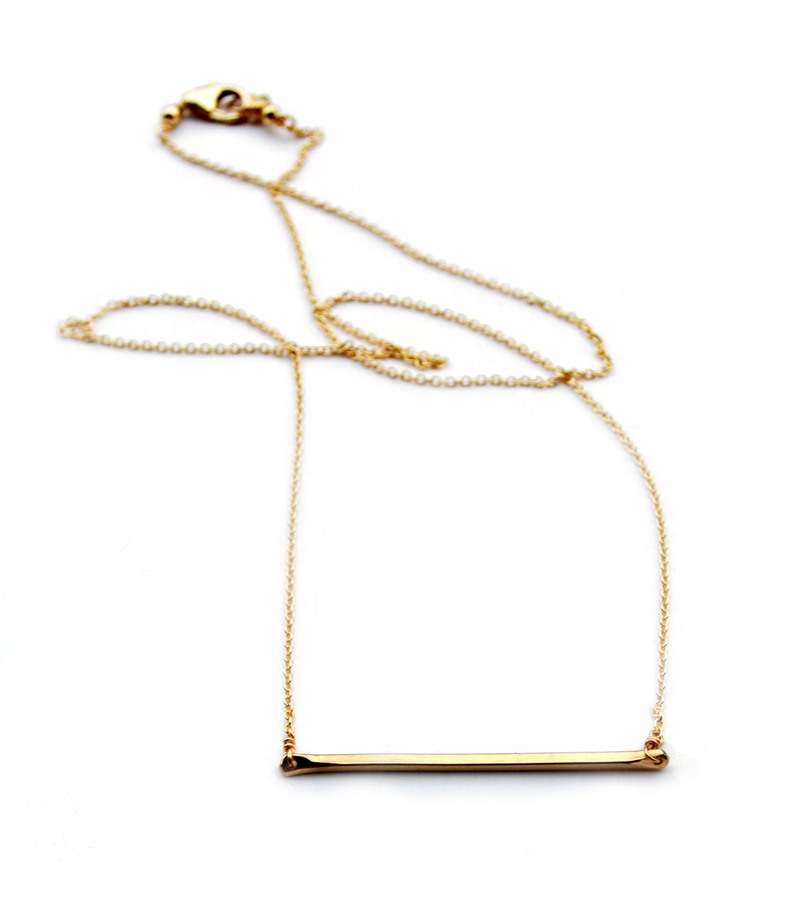 Tiny Bar necklace Minoux Jewelry